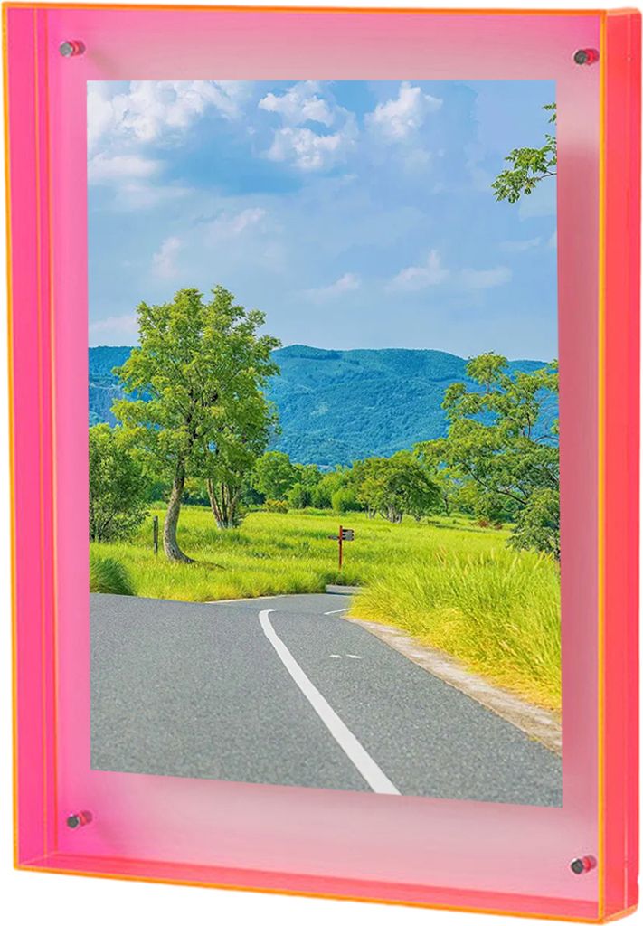 Fotorahmen, lebendiger schwebender Acryl-Bilderrahmen, Schreibtisch-Wandkunstrahmen für die Galerie, Heimbüro-Dekoration