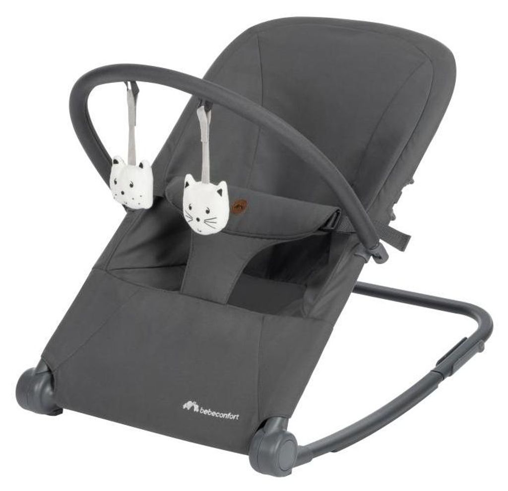 Bebeconfort Aster, Babywippe, 0–2 Jahre, leicht (2,7 kg), ultrakompakt faltbar, verstellbare Rückenlehne, abnehmbarer Spielbogen, 3-Punkt-Gurt, ...