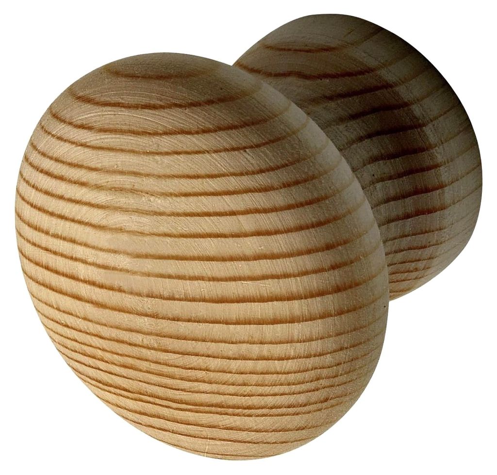 Möbelknopf Hemera ø 45 mm - Möbelknauf aus Holz, Tiefe 29 mm - Knauf für Schrank, Fichte roh