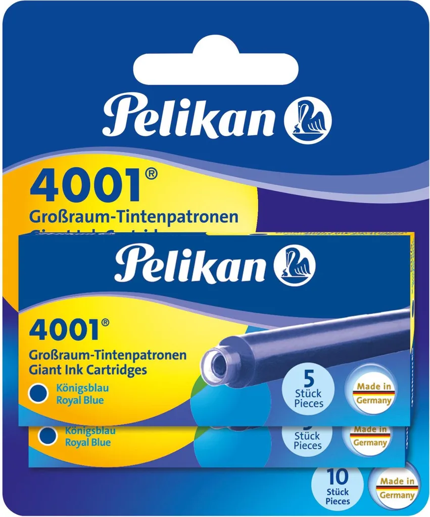Cartucce Inchiostro Pelikan 4001 Blu Reale 330852 | L'Arte dello Scrivere