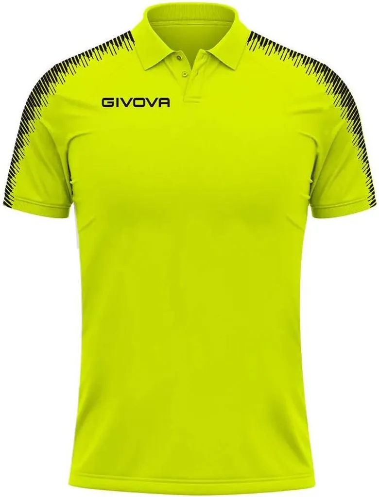 Maillot Polo Sport Givova Fluo - Idéal pour Running et Tennis Extérieur