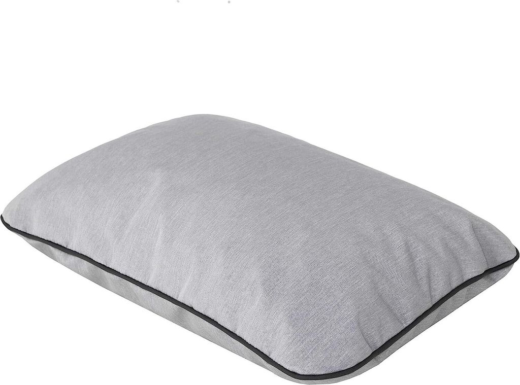 Pillowprim Gartenkissen "Jasiek" 52×33 cm – pflegeleicht & wetterfest mit Reißverschluss, Grau