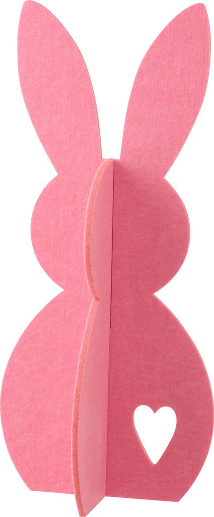 J-Line Kaninchen Filz Rosa Large
