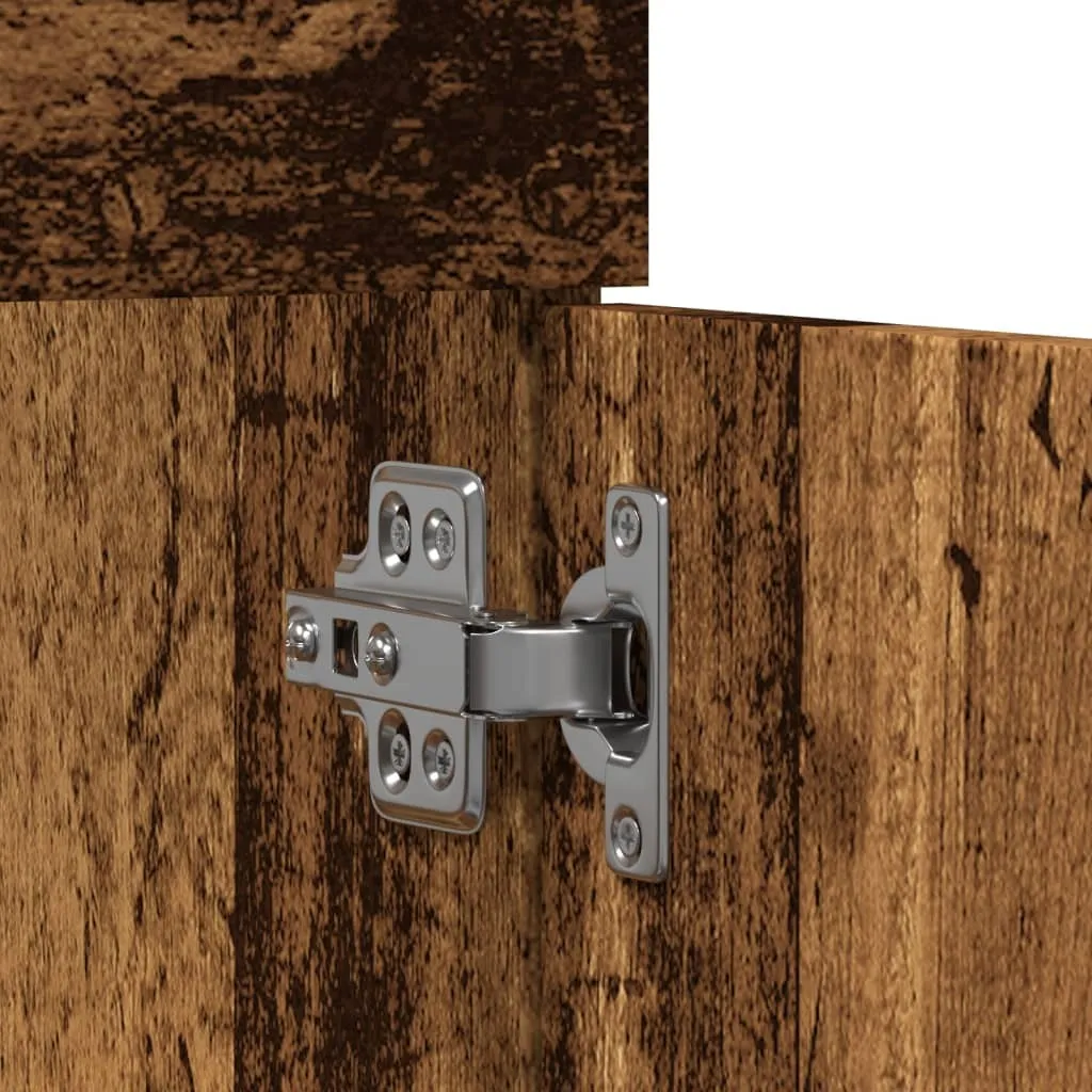 Mobile Lavabo 90x38,5x46 in Legno di Recupero - Arredo Bagno Vintage - 8