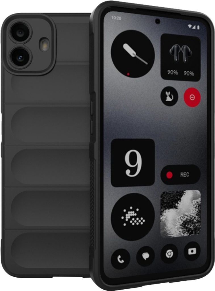 Techsuit Magic Shield Back Cover Hülle für Nothing CMF Phone 1 - Schwarz