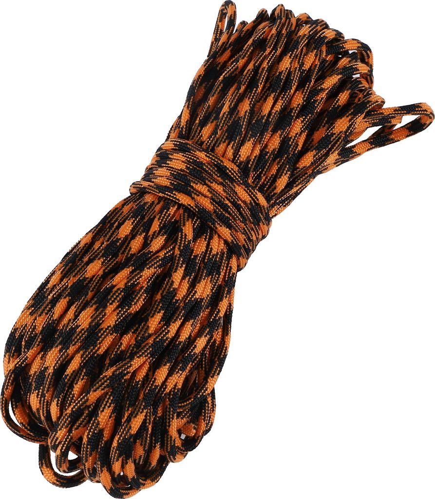 Zeltseil, Outdoor Camping Abspannseile, 7 Kern 4mm 31m, Orange