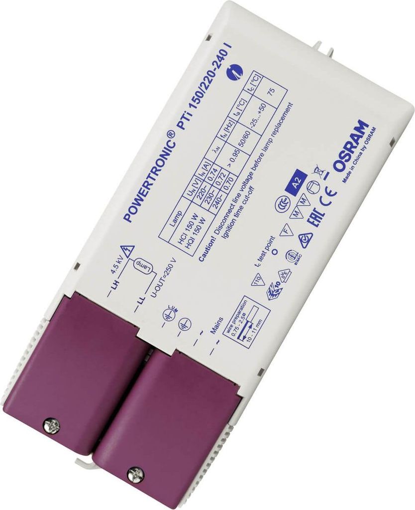 OSRAM BETRIEBSGERÄTE Elektronischer Trafo PTi 150/220-240 I Produktbild 