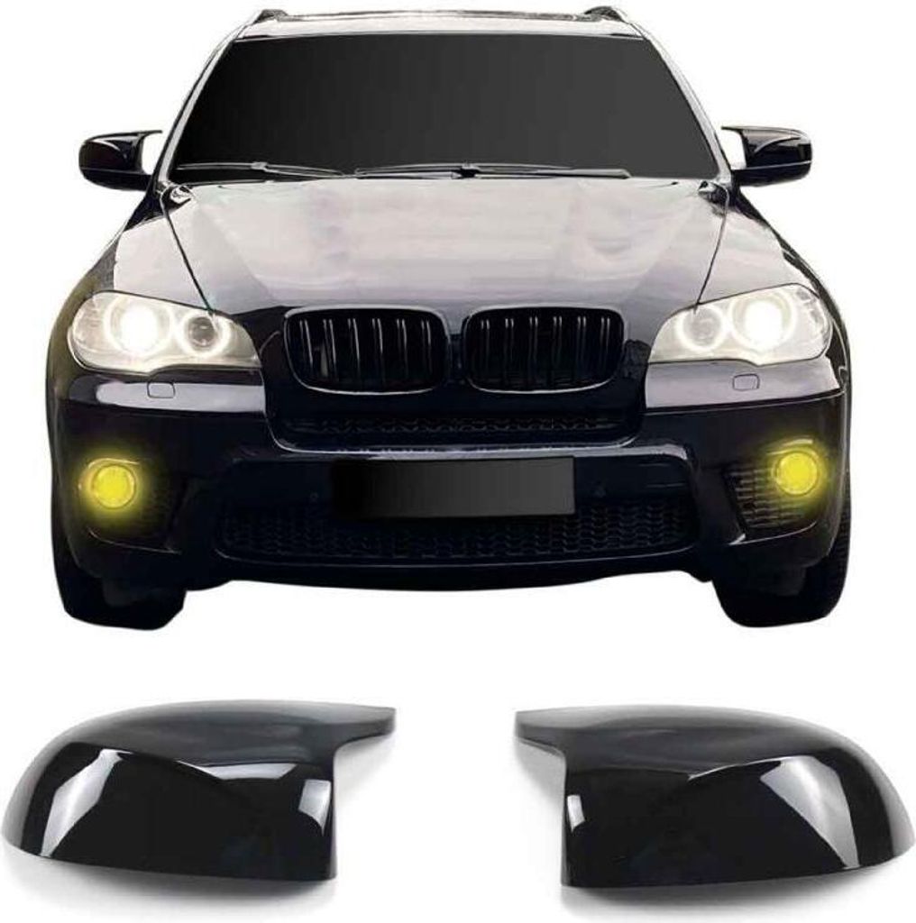 Spiegelkappen Schwarz passend für BMW X5 E70 X6 E71 Bj. 2006-2013