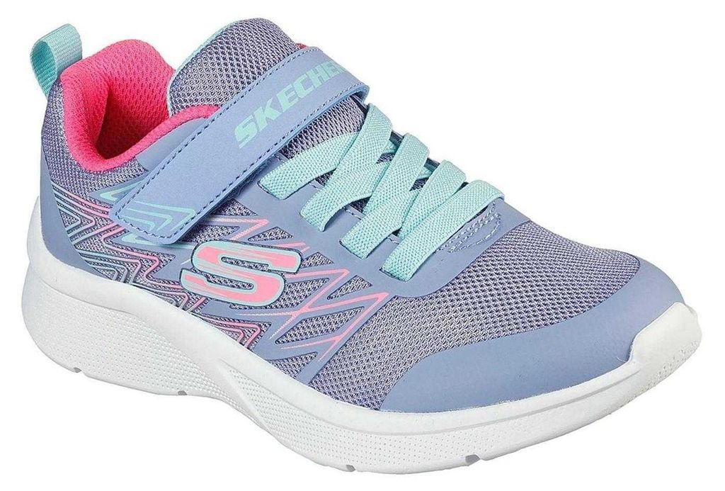 Skechers - "Microspec" Logo Sneaker für Mädchen, Netzmaterial GT19686 (30 EU) (Violett/Pink)