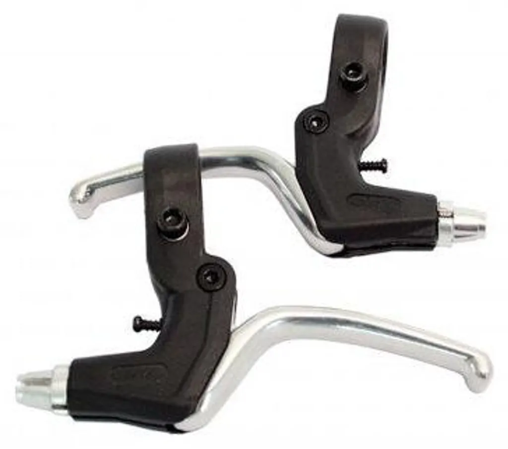 Leviers Frein V-Brake pour VTT et Ville Saccon Argent en Alliage Alu