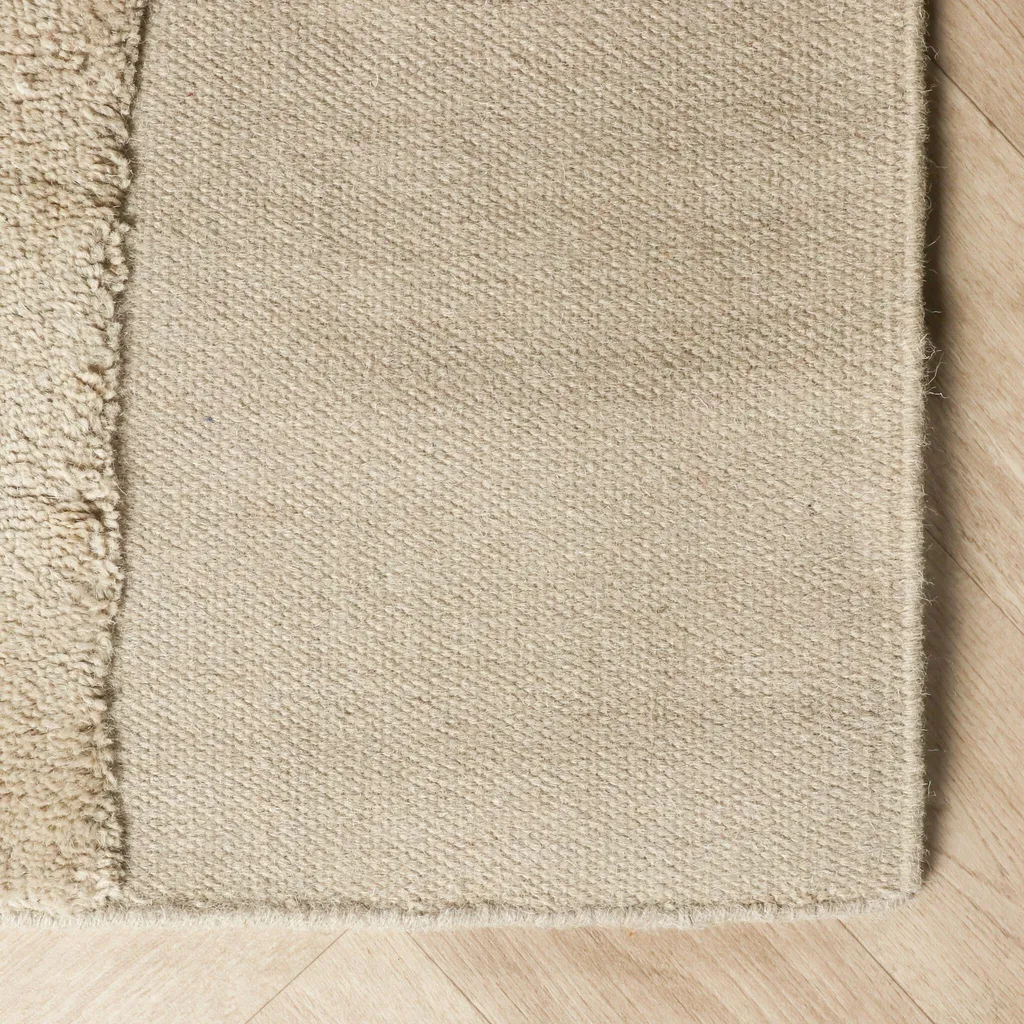 Tapis laine 160x230cm Judith Lines Greige : confort thermique salon - 3