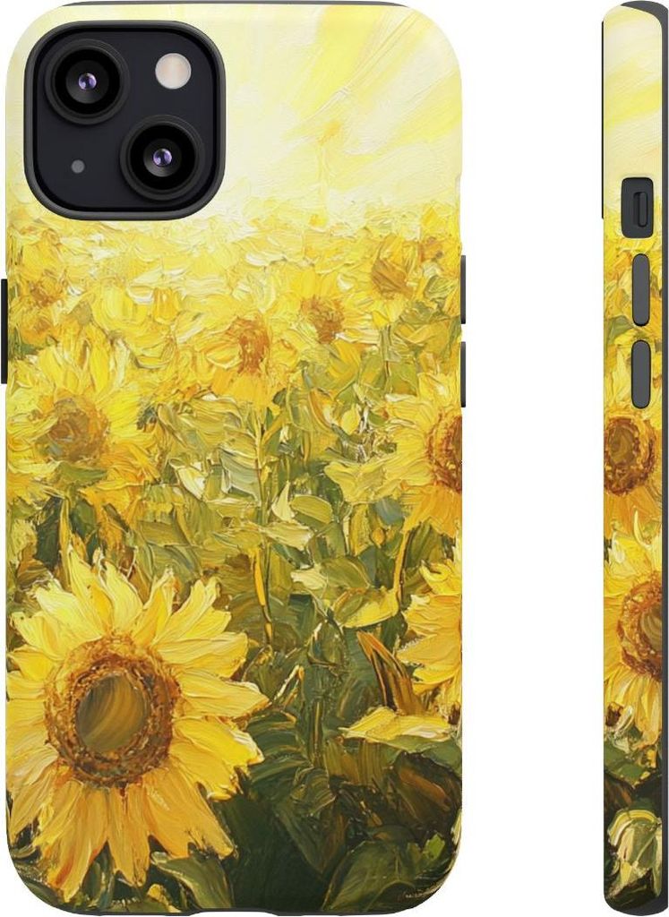 Sonnenblumenfeld im strahlenden Sonnenschein – Hülle Kompatibel mit iPhone 13