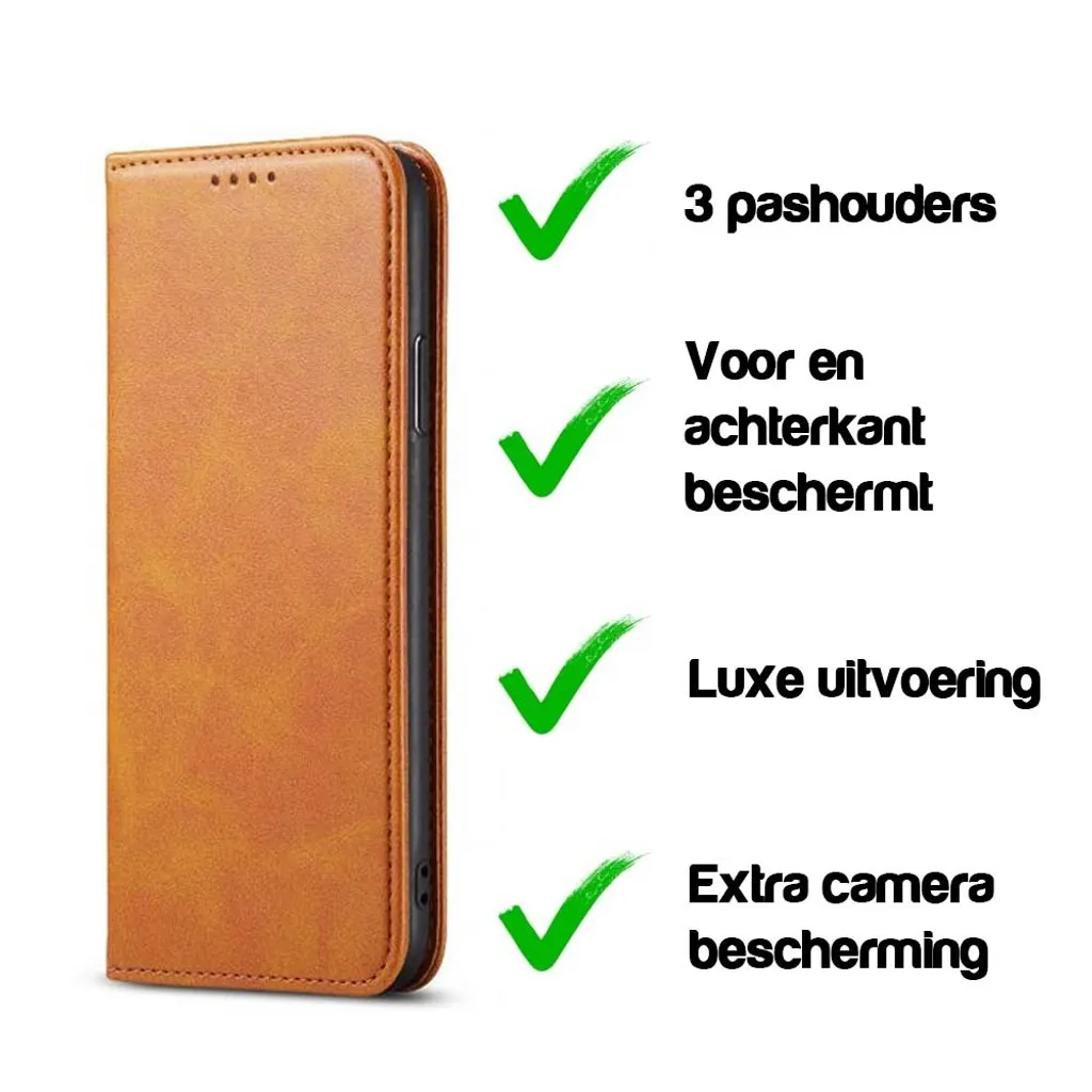 Idea Regalo iPhone 14 Plus - Custodia Libro Ecopelle Marrone Smartphonica - 2