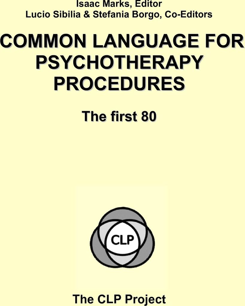 Common Language For Psychotherapy Procedures