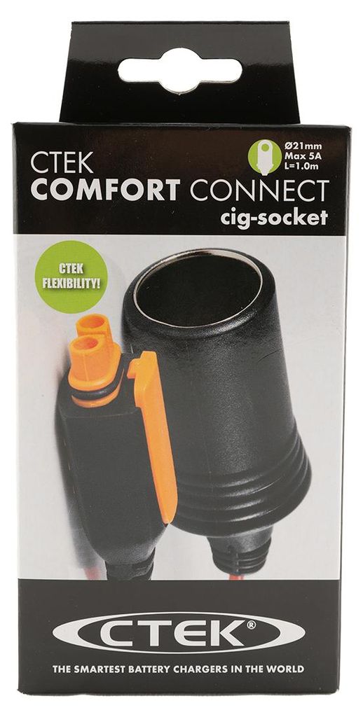 CTEK Comfort Connect Stecker für ZIG-Steckdose Ø21mm, 5A, Produktbild 