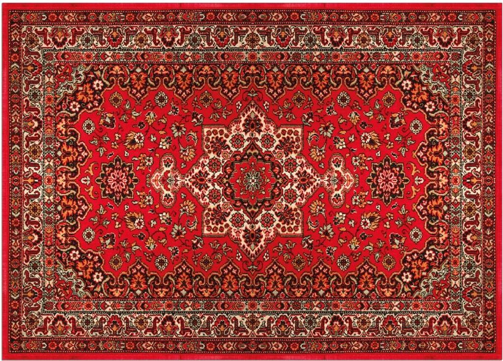 Zerbino persiano vintage rosso di 50x70 cm come zerbino Immagine del prodotto 