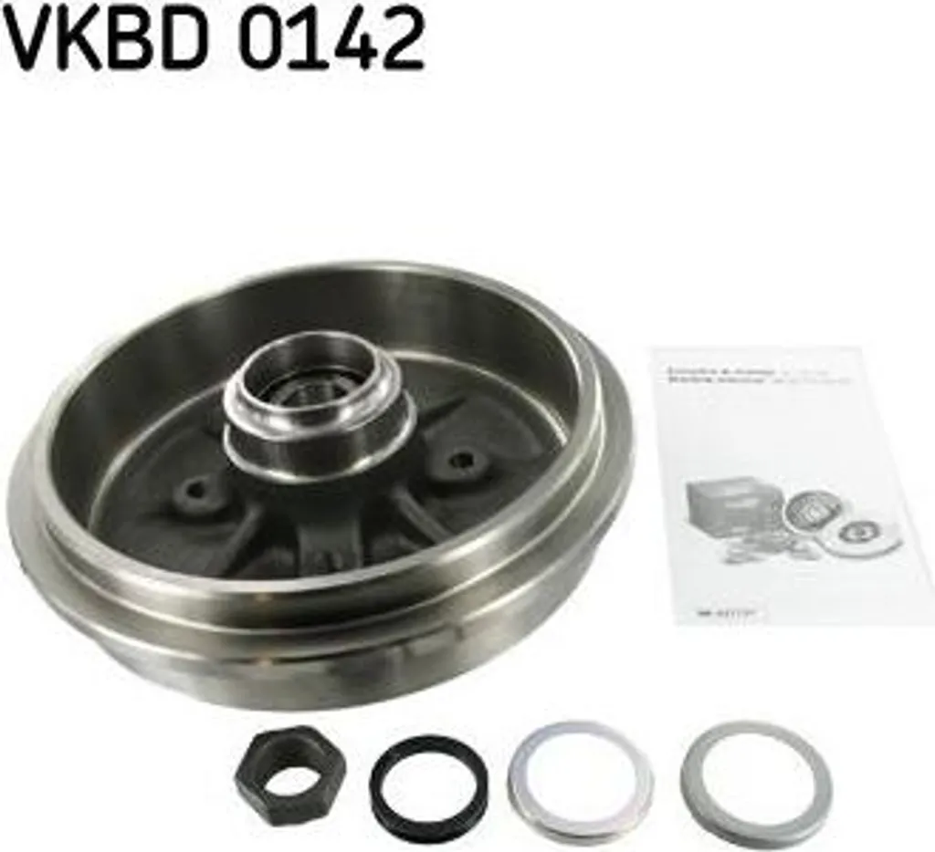 Kit Tambour de Frein pour Rénovation Essieu Arrière Citroën et Peugeot