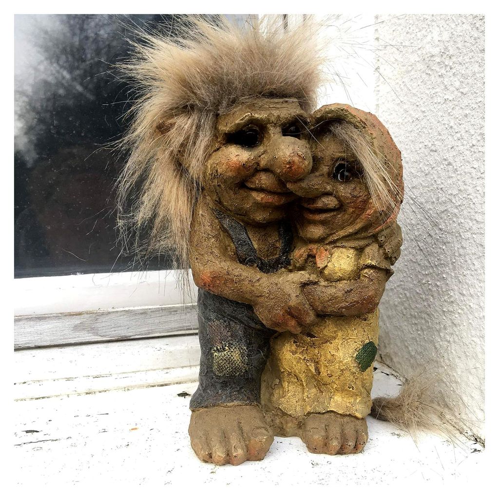 Gartenfiguren, Liebespaar Talula und Tarquin, Trolle, Gartenzwerge, Geschenkidee oder Dekoration