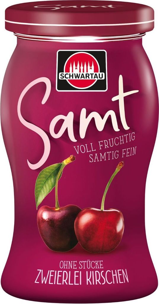 Schwartau Samt Zweierlei Kirschen, 270g Produktbild 