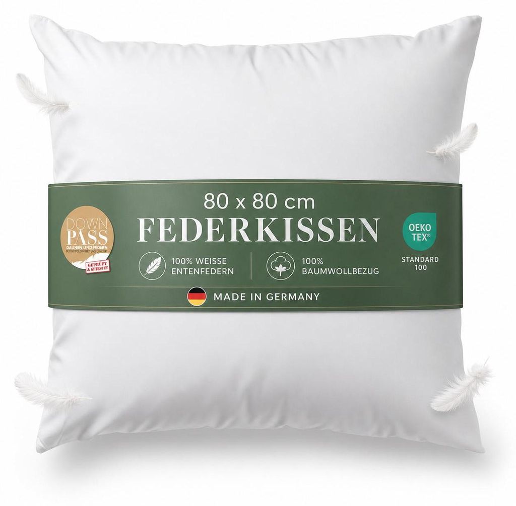 Kussens - 80x80 cm, DOWNPASS gecertificeerd Productafbeelding 