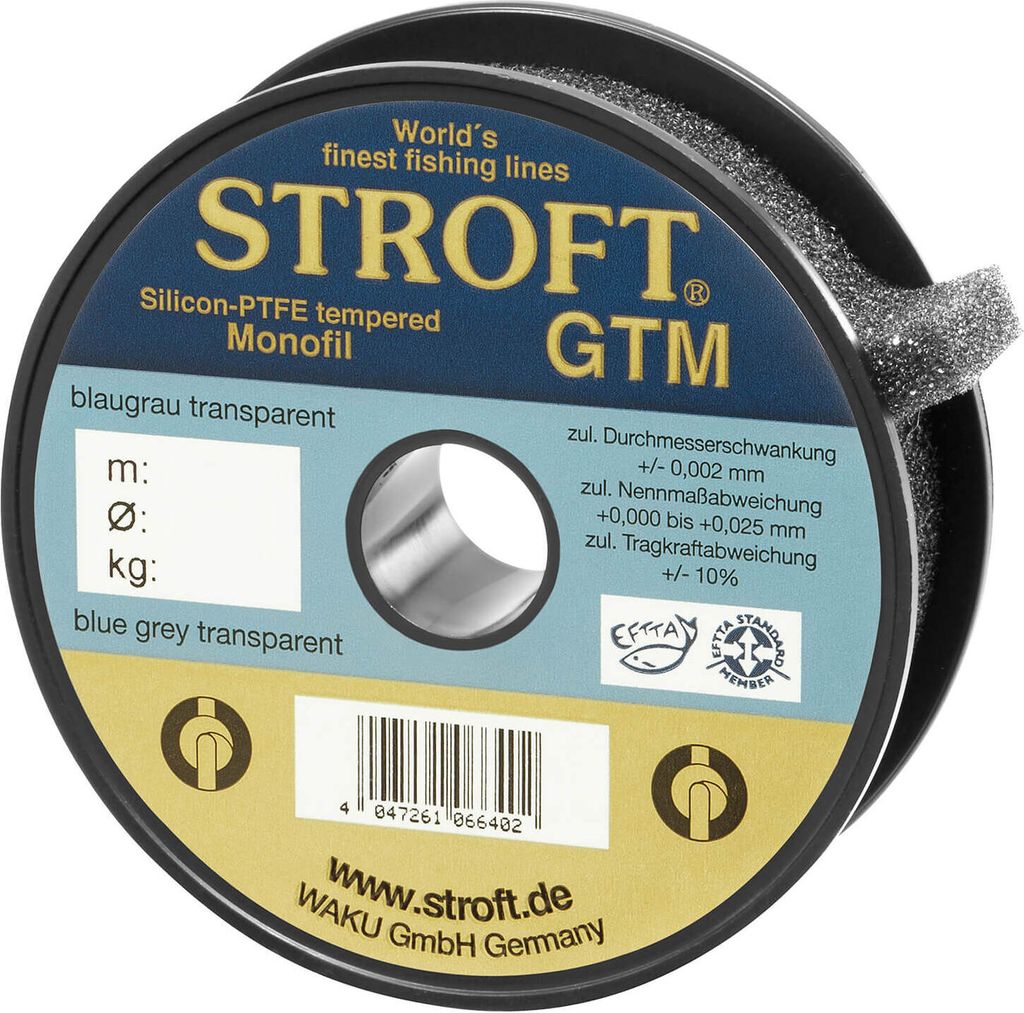 Stroft GTM Monofile Angelschnur 50/100/200/500m 0,10 - 0,60mm fishing line, Größe:0.14 mm, Länge:200 Meter