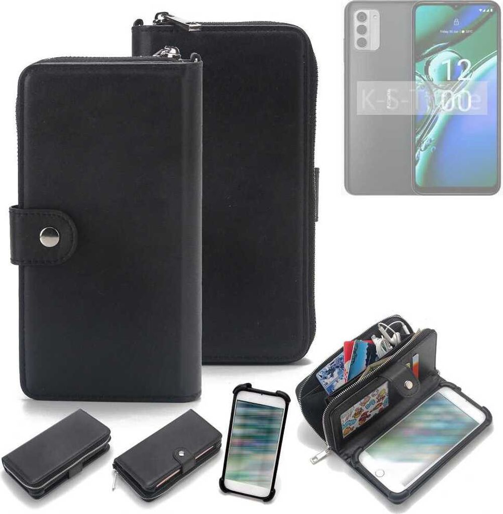 K-S-Trade 2in1 Handyhülle Schutzhülle kompatibel mit Nokia G42 & Portemonnee Cover Handy Hülle Case Etui Geldbörse Wallet Bookstyle Hülle