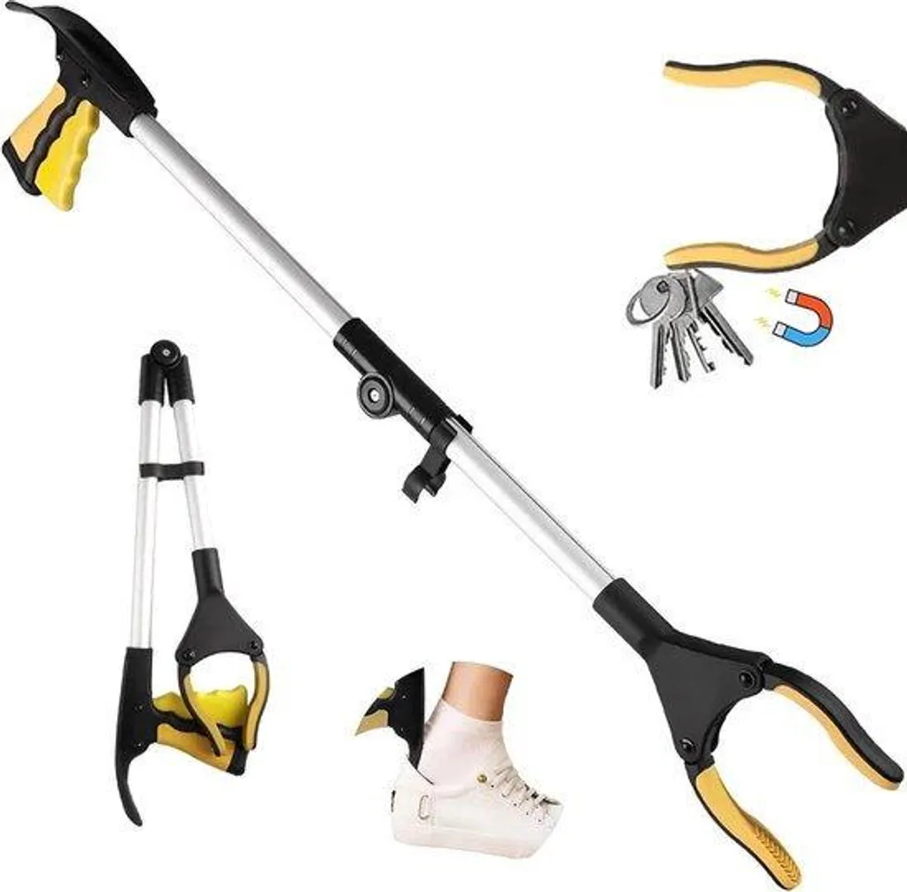 Ramasse-objet pour seniors 82 cm : fini le mal de dos avec l'aimant