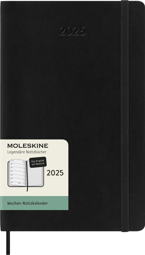 Moleskine 12 Monate Wochen Notizkalender Deutsch 2025, Produktbild 4