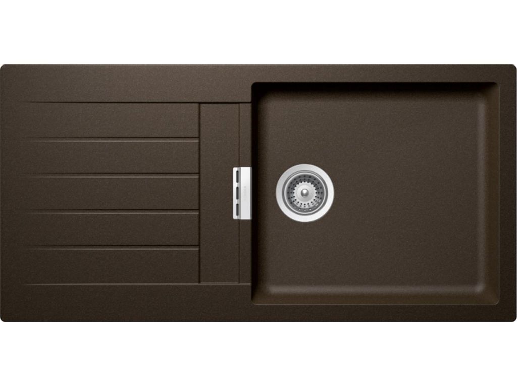 Schock Einbauspüle Signus D-100L A Bronze Auflage inkl. Holzschneidbrett