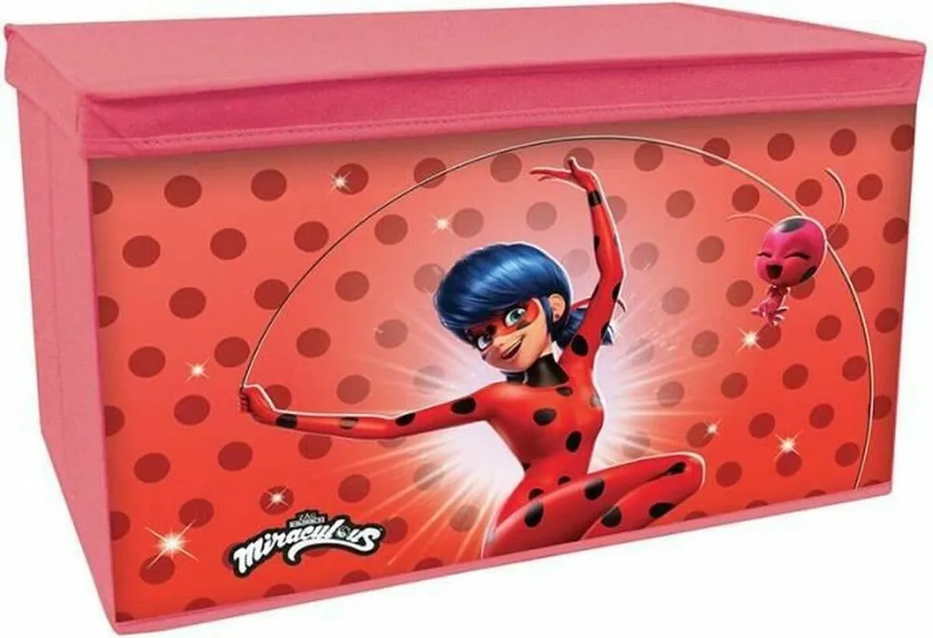 Caisse Fun House Miraculous Rouge 55,5x34,5x34 cm - Rangement Enfant