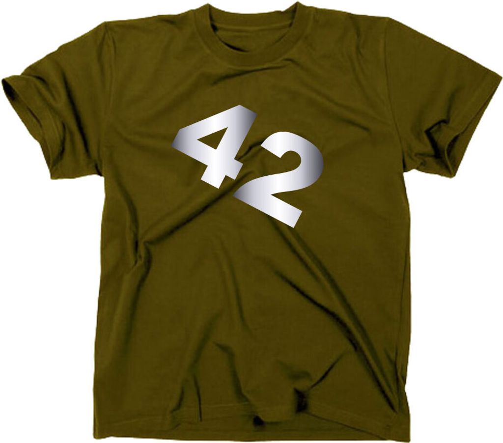 Styletex23 T-Shirt #3 Per Anhalter durch die Galaxis 42, oliv, S