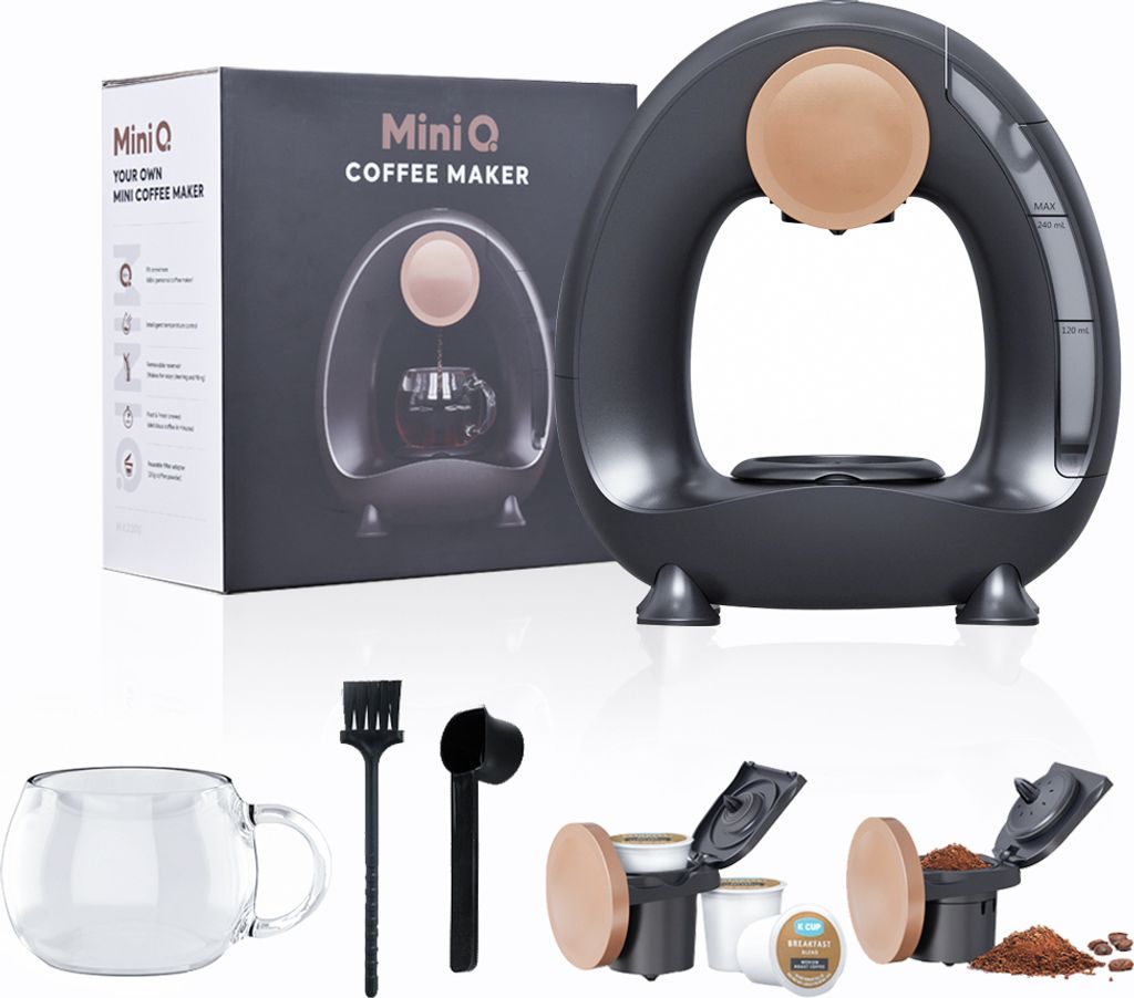 Halbautomatische Kaffeemaschine fuer zu Hause, 240 ml, 85 Grad konstante Temperatur, 1400 W, geraeuschlos, tragbar, Americano-Kaffeemaschine, Masch...