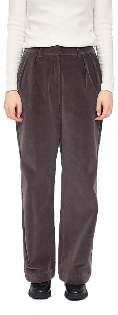 MAZINE Women Hose Cord Pleated Corduroy eggplant L