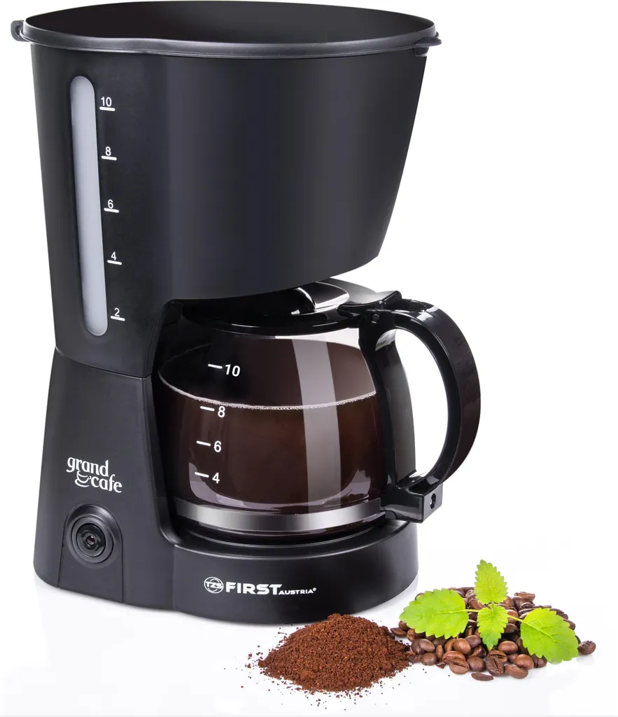First Austria 750W Filterkaffeemaschine, 10 Tassen Auf Einmal, Perfekter Kaffee