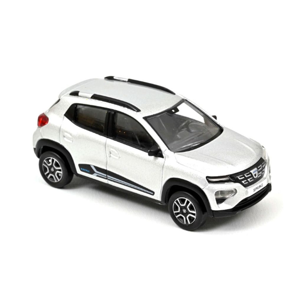 NOREV Dacia Spring Comfort 2022 - Voiture Miniature Échelle 1/43 Lightning Silver - Modèle Métal Collectible