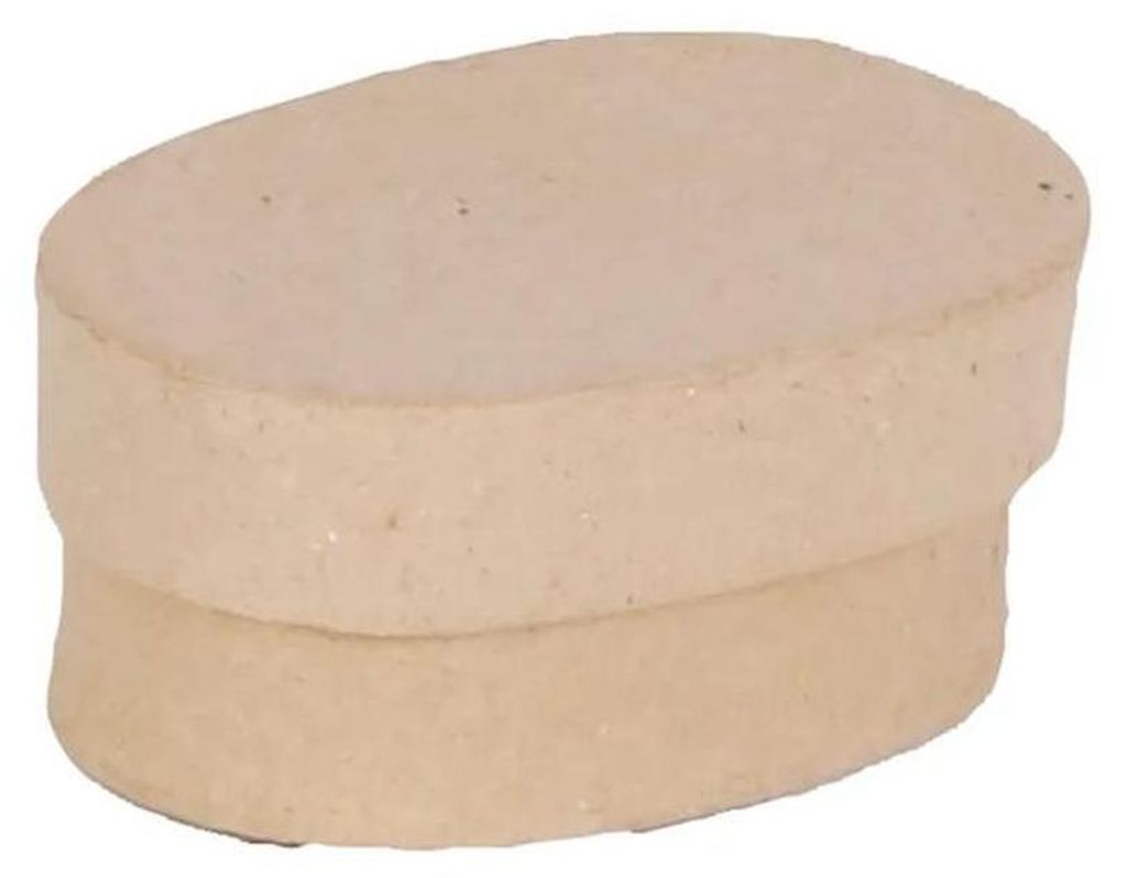 Clairefontaine Pappmaché Minibox oval 7x4,5x3cm