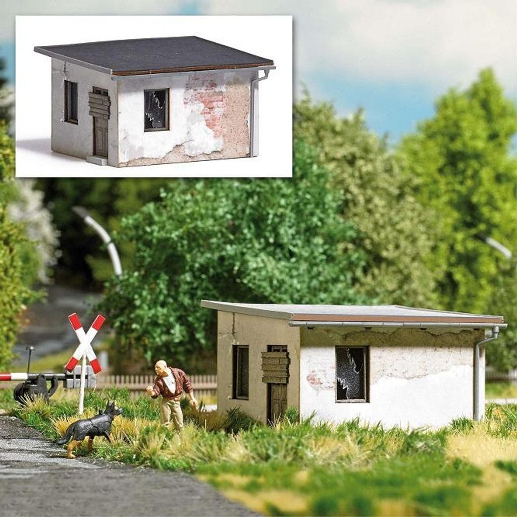 Busch 1952 - 1/87 / H0 Alter Schrankenposten - Neu