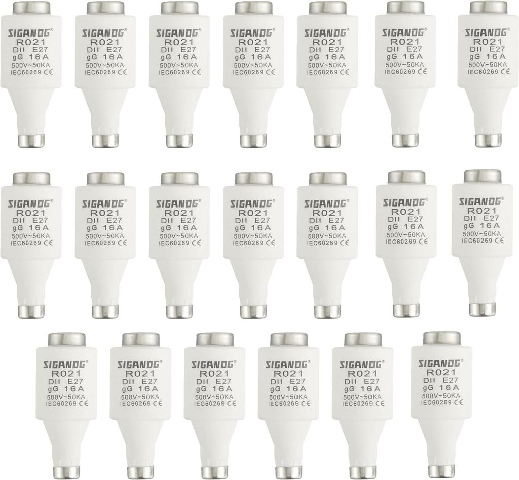 R021 Spiralsicherungen, Keramik, 16 A, träge Produktbild 