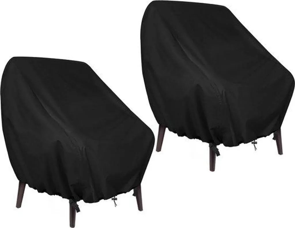 Housse Chaise de Jardin Imperméable Oxford 420D Résistante UV - Pack de 2