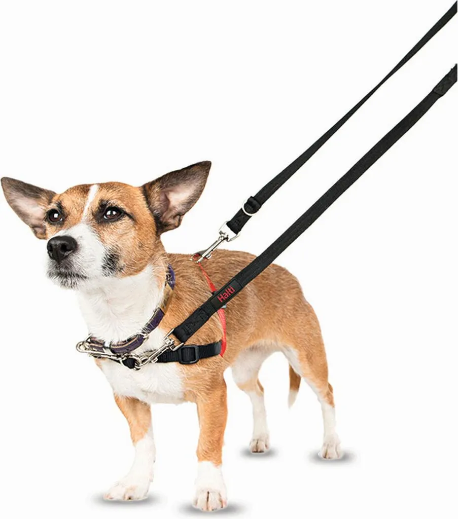 Halti Pettorina Cani M (58-86cm) Nero/Rosso | Controllo Dolce Anti-Tiro - 4