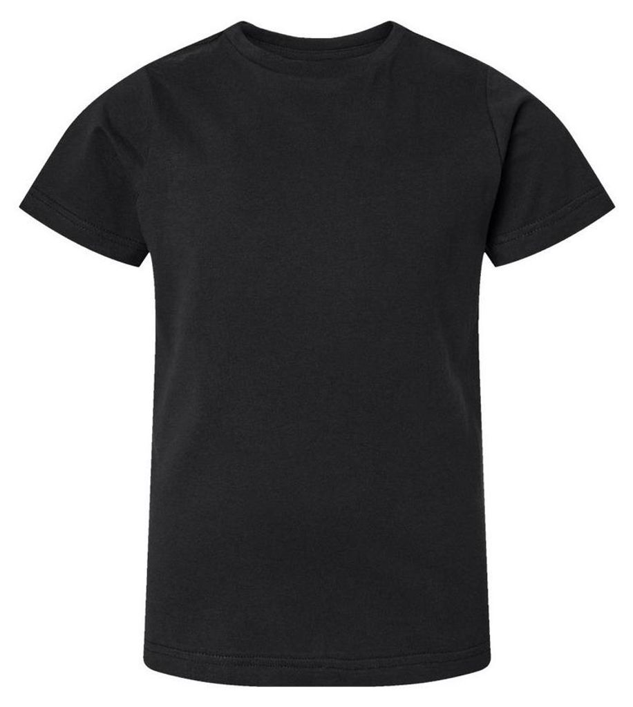 Rabbit Skins - T-Shirt für Kinder, Feiner Jersey LT3211 (116) (Schwarz)