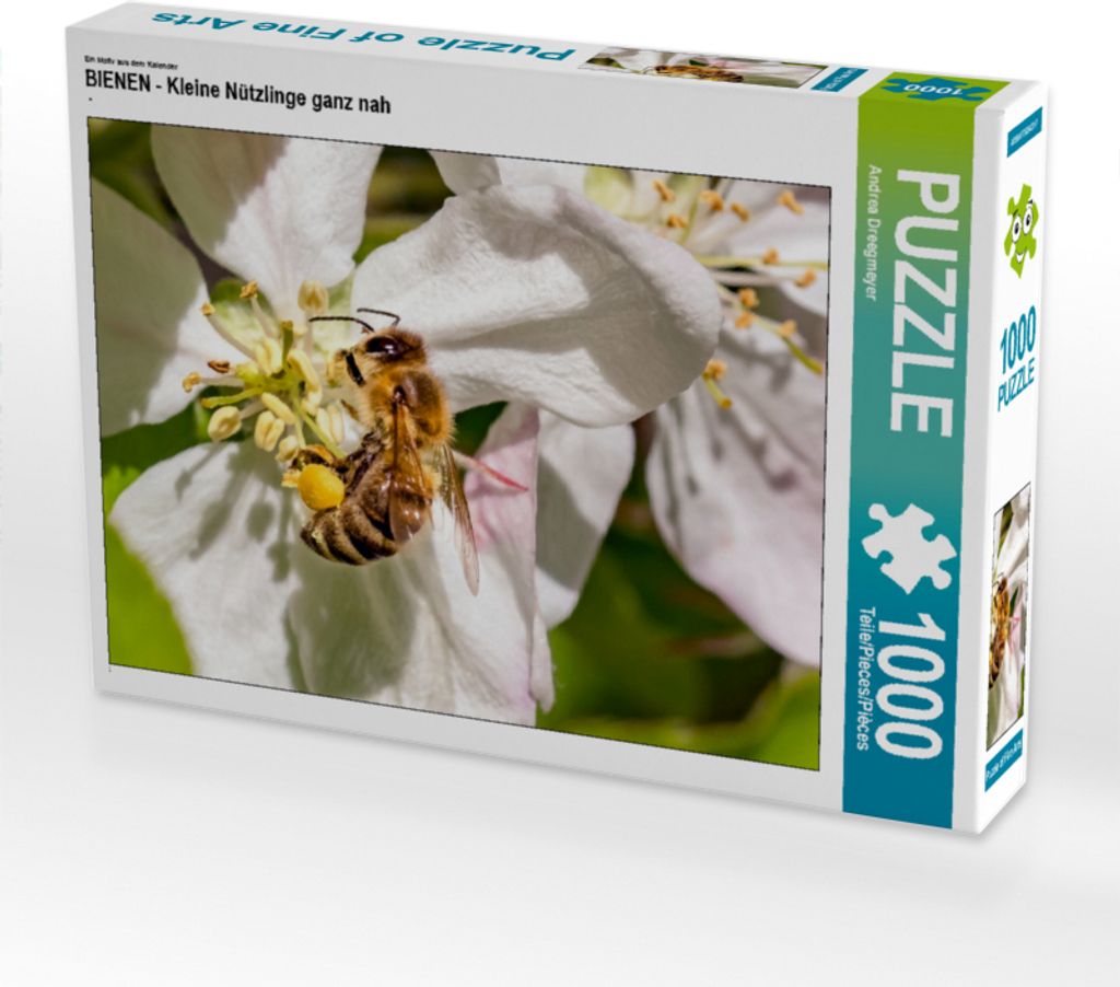 CALVENDO Puzzle Biene beim Nektar sammeln | 1000 Teile Produktbild 