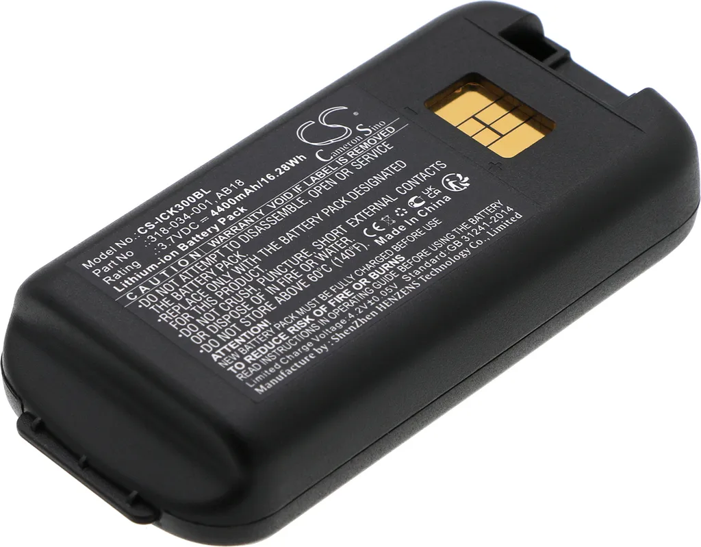 Batterie CK3X Intermec haute performance par TECHTEK remplace 318-033-001