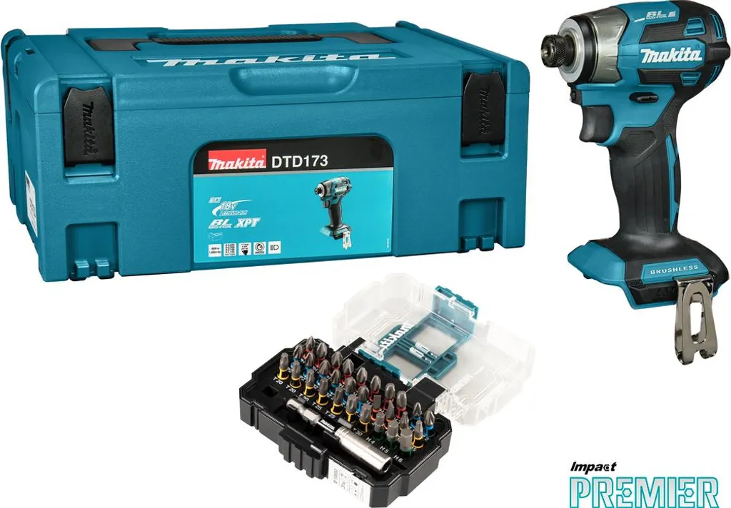 Visseuse à percussion sans fil 18V Makita E-13552 en coffret Mbox LXT