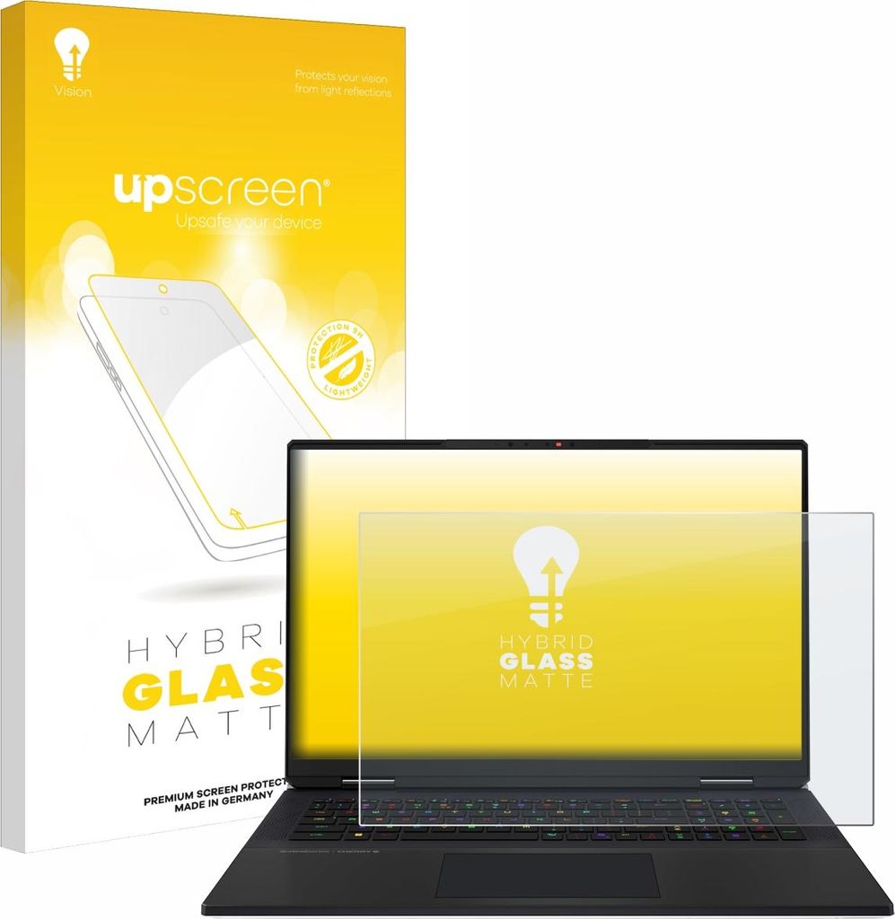 upscreen Entspiegelungs Schutzglas für MSI Titan 18 HX AI 2025 Schutzfolie Panzer Folie Glas Display Schutz matt