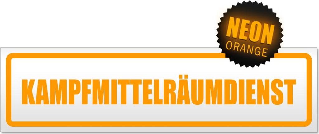 Kampfmittelräumdienst Magnetschild Schild magnetisch