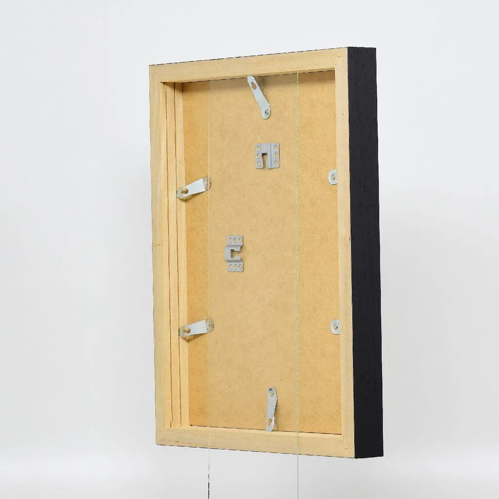 Specchio a parete profilo 55 nero 40x40 cm - Design moderno ed elegante - 11
