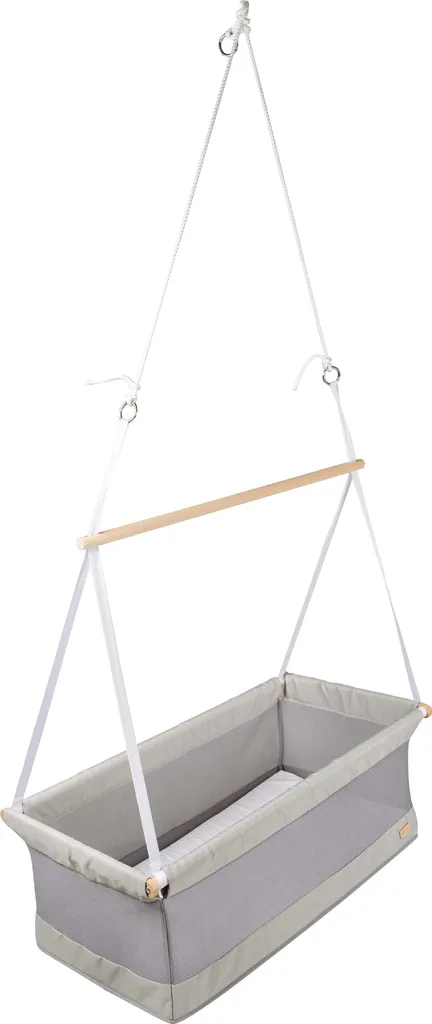 Lit Bébé Suspendu en Maille Mesh 90x45cm roba avec Matelas Déhoussable
