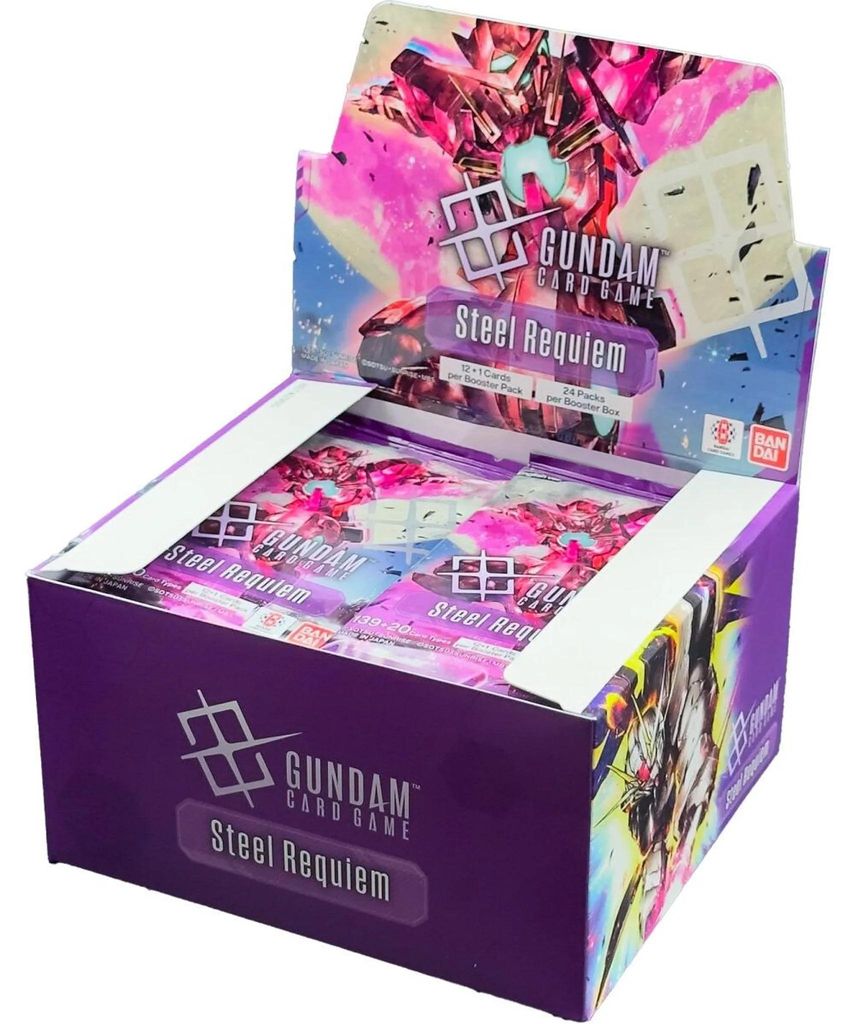 Présentoir Gundam Booster Steel Requiem GD03 (anglais) Image du produit 