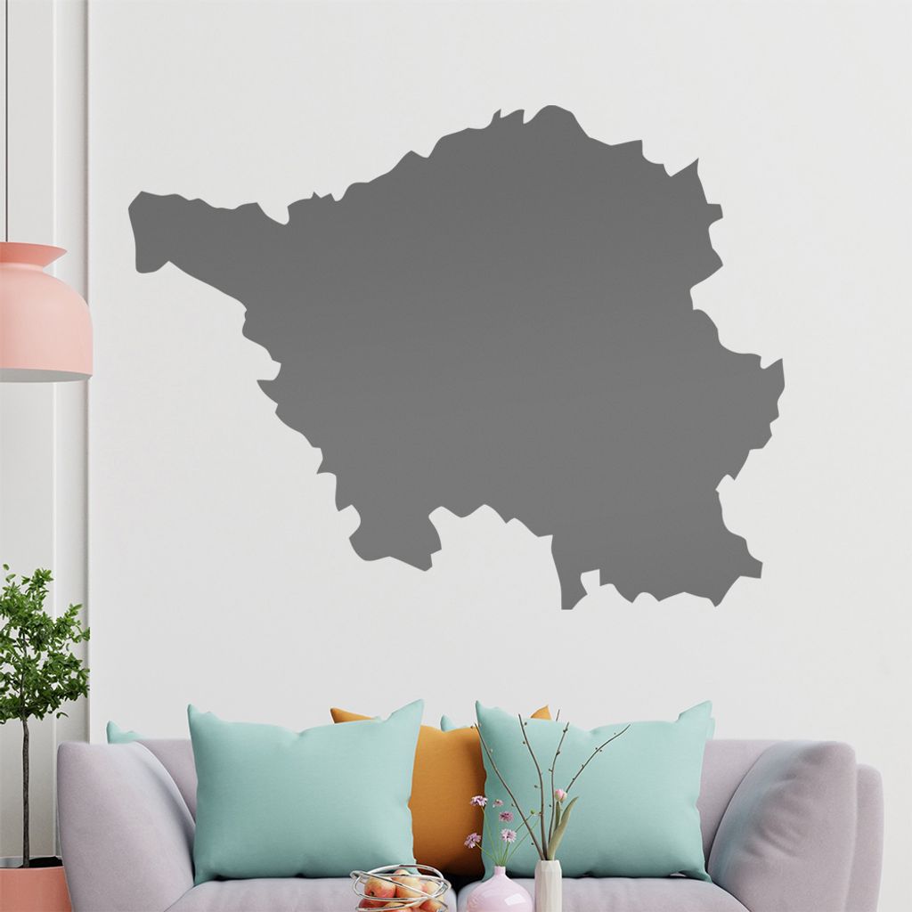 KIWISTAR Bundesland Saarland - Saarbrücken Wandtattoo in 6 Größen - Wandaufkleber Wall Sticker - Dekoration, Küche, Wohnzimmer, Schlafzimmer, B...
